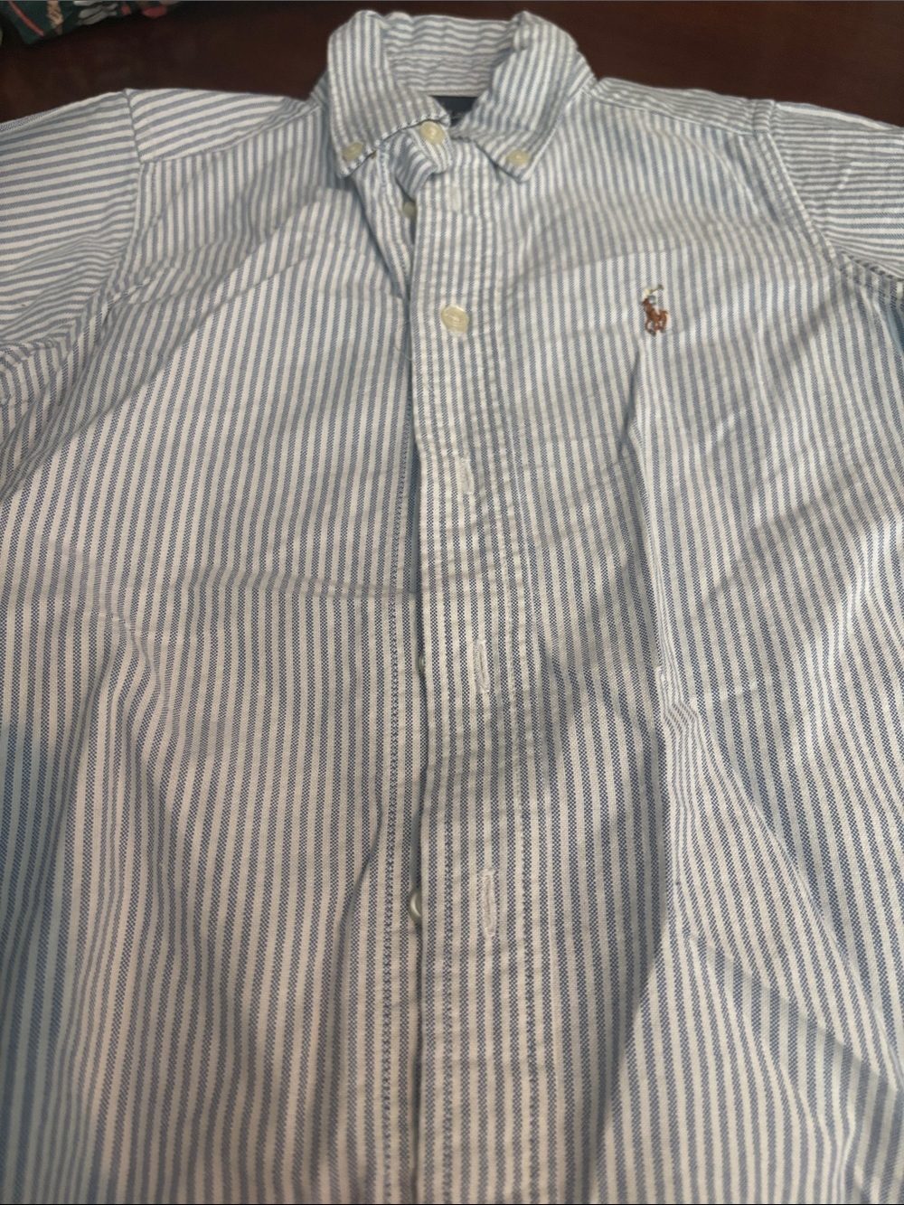 Boys size four Ralph Lauren striped shirt